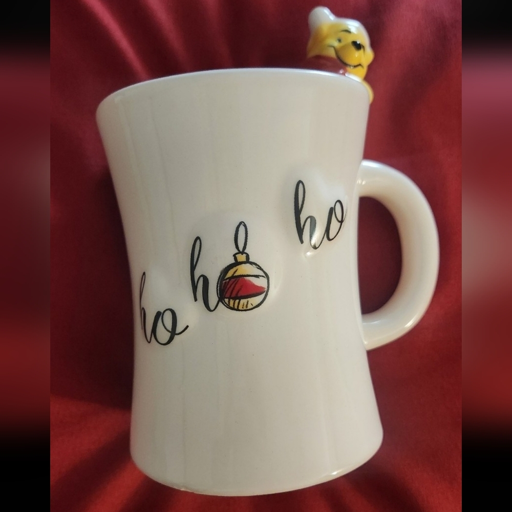 Disney Winnie The Pooh Christmas Ho Ho Ho 3D Santa Hat Mug Zrike Cup